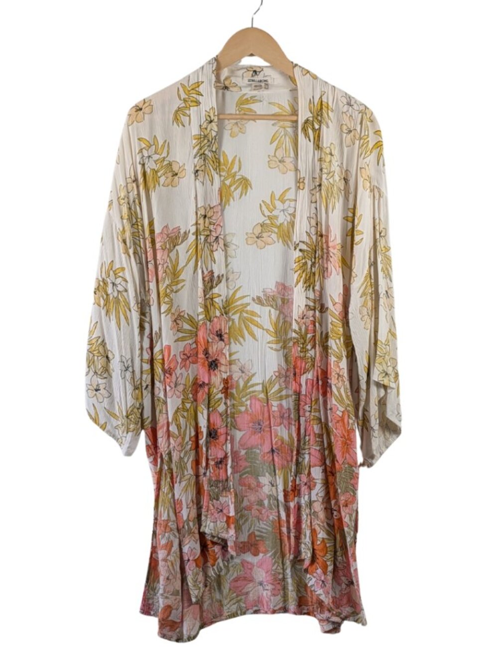 Billabong Fire Nights Floral Kimono Cover-Up S/M